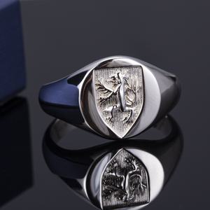 Anillo de Plata de Ley 925 con Diseño Solitario, Joyería de Moda MS-465 - Product Image 3