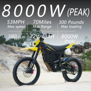 มอเตอร์ไซค์วิบาก Dirt Bike 2025 72V21Ah 4500W ความเร็วสูงสุด 75 กม./ชม. สำหรับการแข่งขัน - Product Image 3