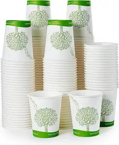 Customized Printing Logo 3oz/6oz/7oz/9oz/12oz/16oz Paper Cup Disposable Eco Friendly Beverage Coffee Paper Cup