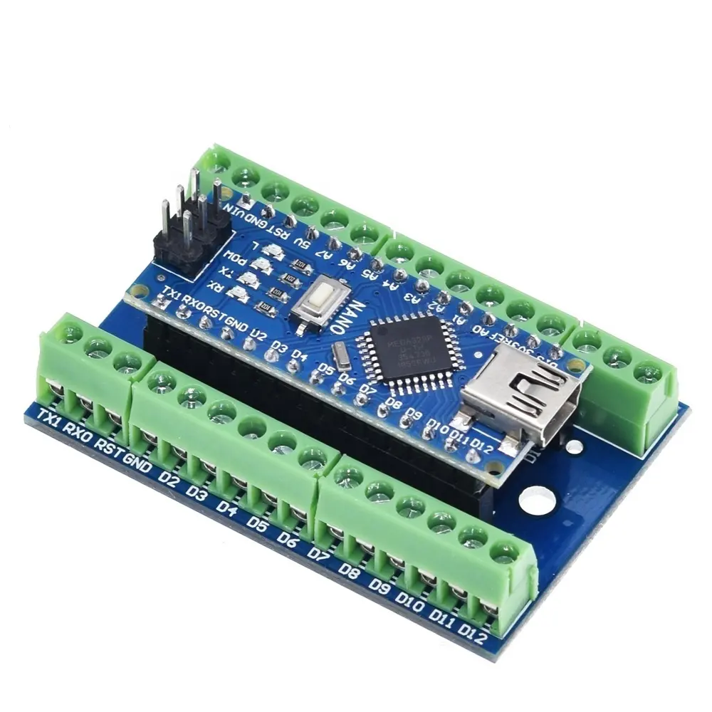 Scheda di espansione dell'adattatore del terminale del Controller NANO V3.0 NANO IO Shield piastra di estensione semplice per Arduino AVR ATMEGA328P