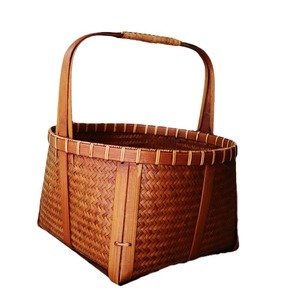 Bamboo Handwoven Baskets Rectangle Food Container Kitchen Storage Chinese Style Decorative Craft - Product Image 5