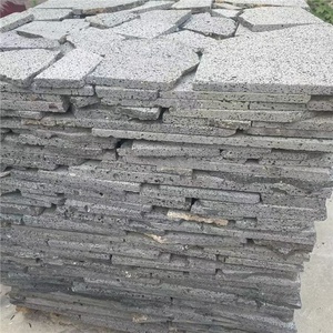 Tiras Largas de Mosaico de Roca Volcánica Negra Cuadrada para el Fondo de la Pared <span class=keywords><strong>del</strong></span> Cafetero, con un Estilo Rústico - Product Image 5
