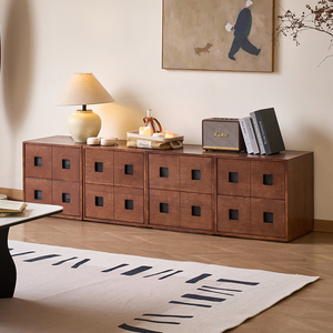 Mueble de Almacenamiento Lateral de Madera Sólida, Estilo Moderno de Mediados de Siglo, para el Hogar, Dormitorios, Salas de Estar y Bar - Product Image 2