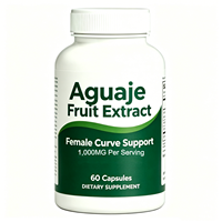 Complément en capsules de 1000 mg d'extrait de fruits et d'herbes (Maca, Aguaje) en poudre, marque privée OEM, pour la prise de poids et le soutien de la courbe corporelle - Vente en gros