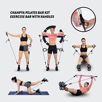 Kit de barre de yoga pilates portable Bilink 3 sections avec bâton d'exercice de bandes de résistance