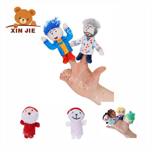 Kawaii tay con rối tùy chỉnh <span class=keywords><strong>Husky</strong></span> tay búp bê Bé sang trọng nhồi bông ngón tay con rối búp bê - Product Image 6