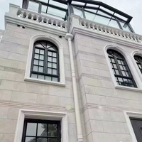 Ventana Abatible Personalizada Popular con Rotura de Puente Térmico, Triple Vidrio y Rejillas Decorativas