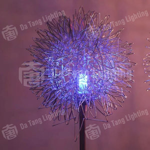 Lámpara Solar Esférica de Acero Inoxidable para Jardín, IP65 Impermeable, LED, para Caminos de Parques y Renovación de Paisajes Comunitarios - Product Image 2