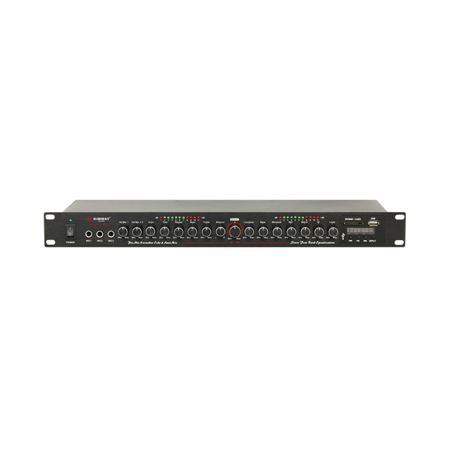 Kimway DT608 Professional Pre Amplifier With Bluetooth USB SD Input 3 Microphone Subwoofer Control