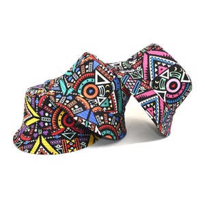Chapeau Bob Personnalisé Imprimé Géométrique Style Ethnique Vintage Tendance Rétro Protection UV Pêcheur - Product Image 4