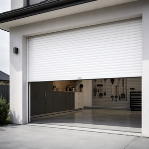 <span class=keywords><strong>Porte</strong></span> de <span class=keywords><strong>garage</strong></span> <span class=keywords><strong>sectionnelle</strong></span> motorisée électrique moderne en aluminium robuste et résistante au vent pour entrepôt extérieur - Product Image 4