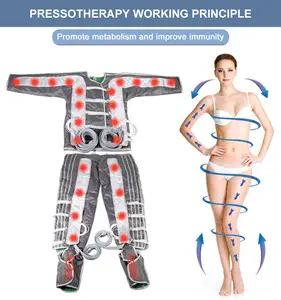 Pressoterapia de corpo inteiro com pressão de ar, melhor equipamento de emagrecimento, máquina de pressoterapia para salão de beleza, 2024, ideal para mulheres