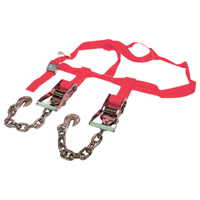Kit de fixation de roues pour remorque auto, filet de fixation latérale avec extensions de chaîne
