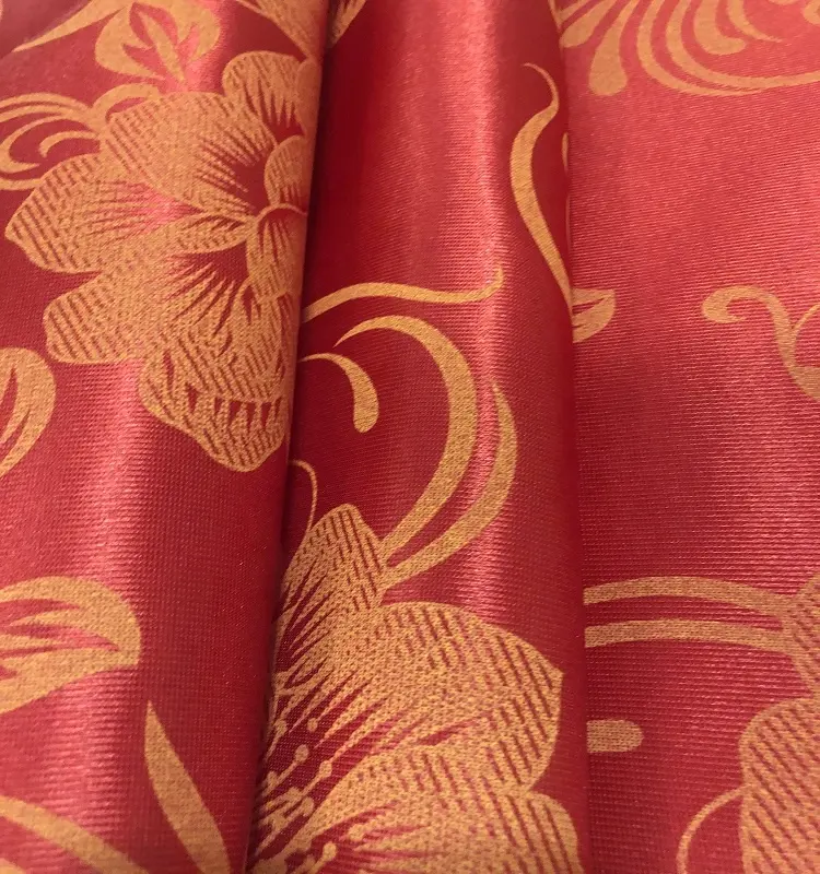 Vải Nệm Tricot Chần Bông In Màu Đỏ Polyester Giá Bán Sỉ