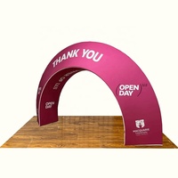 Stand d'exposition modulaire pliable portable 10x10 pieds en aluminium avec structure tubulaire et tissu tendu, modèle CS-arch Booth -27 OEM