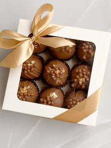 Cajas <span class=keywords><strong>de</strong></span> Regalo <span class=keywords><strong>de</strong></span> Navidad <span class=keywords><strong>de</strong></span> <span class=keywords><strong>Cartón</strong></span> Ecológico <span class=keywords><strong>de</strong></span> Lujo Personalizadas, con Cierre Magnético en Relieve, Ventana Transparente, para Chocolates - Product Image 1