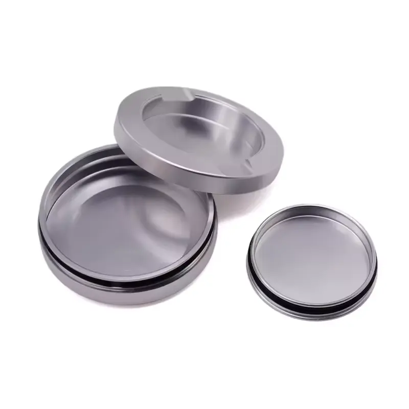 Snus in alluminio può Snuffbox mentale con coperchio di cattura Log personalizzato a singolo/due strati di tabacco da fiuto per regali per le feste