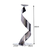 Support à fleurs géométrique en métal noir de luxe pour décorations d'événements et centres de table de mariage