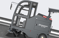 Balayeuse autoportée industrielle SHIWOSI, directement de l'usine chinoise, avec moteur arrière de 2200W pour une forte puissance de franchissement et une utilisation tout-terrain