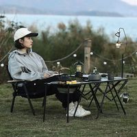 Mesa Táctica Plegable para Exteriores, Mesa de Camping Portátil Combinable IGT para Estufa, Barbacoa, Picnic y Viajes