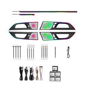 Upgrade 256 Color LED <b>Car</b> <b>Interior</b> Ambient Lighting for Volvo V60(2018-2024)/S60(2020-2024) Strip <b>Accessories</b> Decoration - Product Image 1