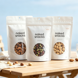 Bolsas verticales con orificio para colgar, aptas para alimentos, con certificación FDA, MOQ bajo, para frutos secos, granola, galletas, 100g, 250g, 500g, 1kg - Product Image 6
