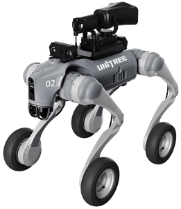 Unitree Go2-W Inspection Wheeled Quadruped Robot Dog Hesai XT16 Thermal <b>Camera</b> 100 Percent Authentic for Patrol <b>Security</b> - Product Image 1