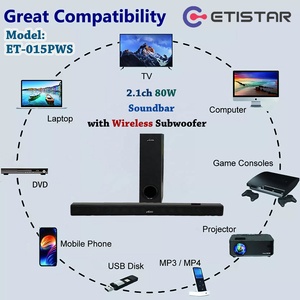 Factory OEM New 80W Led Wireless With Subwoofer Home Theatre System for <b>Tv</b> <b>Smart</b> <b>Tv</b> 2.1 1000 Watt S - Product Image 2