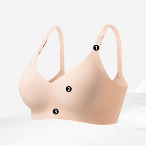 Soutien-gorge d'<span class=keywords><strong>allaitement</strong></span> sans fil, une pièce, sans couture, respirant, ouverture à une main, pour usage quotidien et nocturne, pour femmes enceintes et allaitantes - Grande Vente - Product Image 6