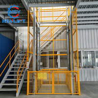 Plateforme élévatrice de fret électrique hydraulique à rail de guidage 1000 kg 8 m, monte-charge vertical