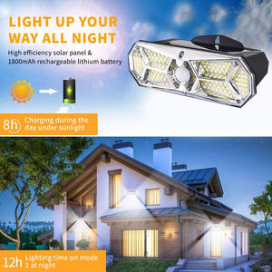 2021 Moderne Hoge Helderheid Schemer tot Dageraad 3 Modellen 126 Led Bewegingsmelder Solar Wandlamp - Product Image 2