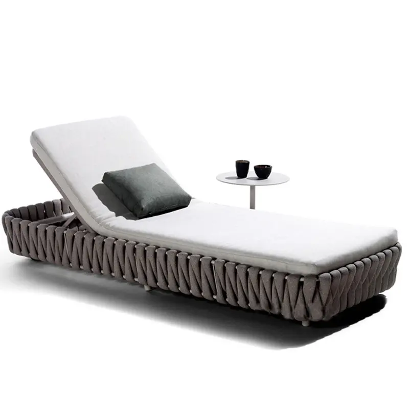Silla plegable/tumbona muebles de aluminio Hotel doble sillón reclinable tumbonas cama sillas tumbona
