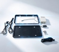 Nouveau cadre de plaque d'immatriculation électrique rabattable, support simple pour plaque de véhicule électrique, norme américaine, double plaque, accessoire automobile populaire en Amérique du Nord