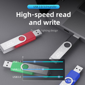 Memoria USB 2.0 Giratoria de Plástico, Nueva, a Bajo <span class=keywords><strong>Precio</strong></span>, con Capacidad Completa, Personalizable, para Regalos, en Stock, <span class=keywords><strong>1GB</strong></span> - Product Image 3