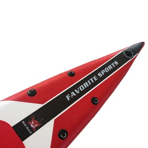 FAVORITE 2019 New Design China Inflatable PVC <strong>Stand</strong> up <strong>Paddle</strong> Board-Racing 12'6"-22" <strong>Red</strong> &amp; Black 15-18PSI - Product Image 2