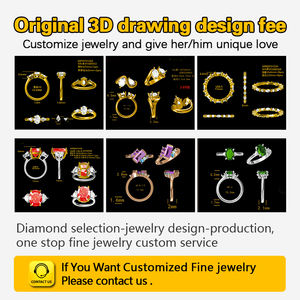 Bijoux de mode, bague en or massif 14 carats avec diamant, pierre principale 2 carats, diamant ovale de laboratoire certifié IGI, bague de fiançailles - Product Image 5