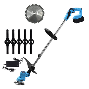 Petite <span class=keywords><strong>tondeuse</strong></span> à gazon électrique domestique <span class=keywords><strong>Batterie</strong></span> au lithium rechargeable Coupe 4 temps utilisée pour le désherbage et la coupe de l'herbe dans le jardin - Product Image 1