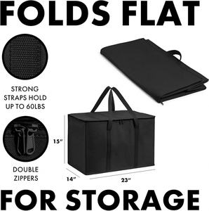 Vente en gros chaude grande capacité sac isotherme réutilisable sac thermos personnalisé étanche sac d'isolation alimentaire Logo modèle de motif géométrique - Product Image 5