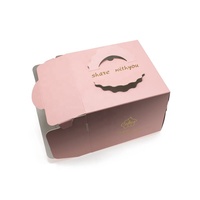 Emballage alimentaire jetable en papier recyclable sur mesure pour gâteaux, poulet frit, avec poignée