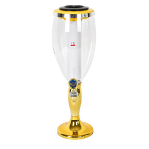 Enfriador de Cerveza y <span class=keywords><strong>Vino</strong></span> para Fútbol, Dubai Ice Tube, 3 Litros, Dispensador de Cerveza de Barril Comercial, Metal+Plástico, Minimalista, Francia Max - Product Image 2