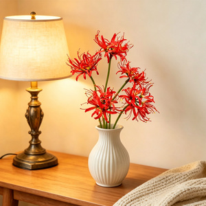 Fleurs artificielles <span class=keywords><strong>Higanbana</strong></span> Equinox de qualité supérieure en gros pour la décoration de la maison, de la table, de la Saint-Valentin, de Thanksgiving et du Nouvel An chinois - Product Image 4