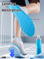 Chaussures de sport légères et confortables Semelles intérieures souples Marche Chaussures de course Inserts Sueur Absorbant les chocs Prévention des odeurs Lits de pieds