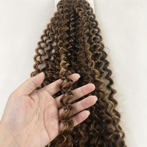 Extensions de cheveux synthétiques Water WAVE 24" Afro Passion Twist, ondulées, style Boho Bomb, tresses pré-torsadées au crochet - Product Image 6