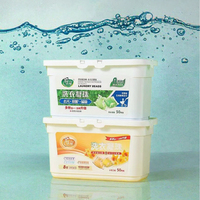 JIETI Vente en gros Capsules de lessive liquide en gel 1-en-1, personnalisables en couleur et parfum, pour lavage à la main jetable