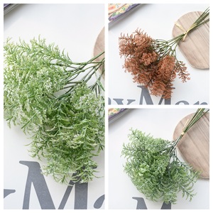 CallaFloral Ramo de Ajenjo Artificial Blanco y Verde de Plástico para Decoración Interior, Hogar y Arreglos Florales para Bodas YC1076 - Product Image 3