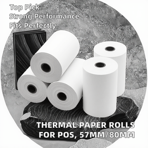 Hot <b>Sale</b> Single Layer 3 1/8" Bill Thermal Paper <b>Till</b> Roll 80x60mm POS Machines Model 80x80 - Product Image 2