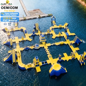 Kits de Parc Aquatique Gonflable : Accessoires Complets, Pompe Électrique, Sac de Réparation, Piquets de Sol, Radeau, <span class=keywords><strong>Tube</strong></span> Flottant – Tout Inclus, Sans Supplément - Product Image 1