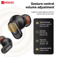 Earbud Penerjemah AI MINISO MS105, Mendukung 134 Bahasa Secara Real-Time dengan Aplikasi BT6.0 IOS & Android, untuk Perjalanan dan Rekreasi