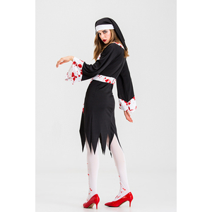 Disfraces <span class=keywords><strong>de</strong></span> Halloween para adultos, vestido <span class=keywords><strong>de</strong></span> Cosplay para mujeres, disfraces <span class=keywords><strong>de</strong></span> monja sangrienta Zombies - Product Image 2