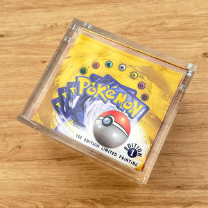 TCG UV Protection Acrylique Pokemon Acrylique Booster Box 1999 Base Set Unlimited <span class=keywords><strong>VIDE</strong></span> Booster Box Anglais Acrylique Vitrine - Product Image 2